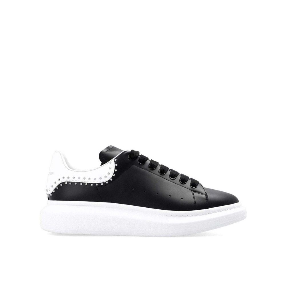 Alexander McQueen Black Calfskin Chunky Sneakers